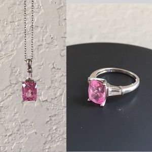 Free Shipping: Tourmaline Ring & Necklace Set